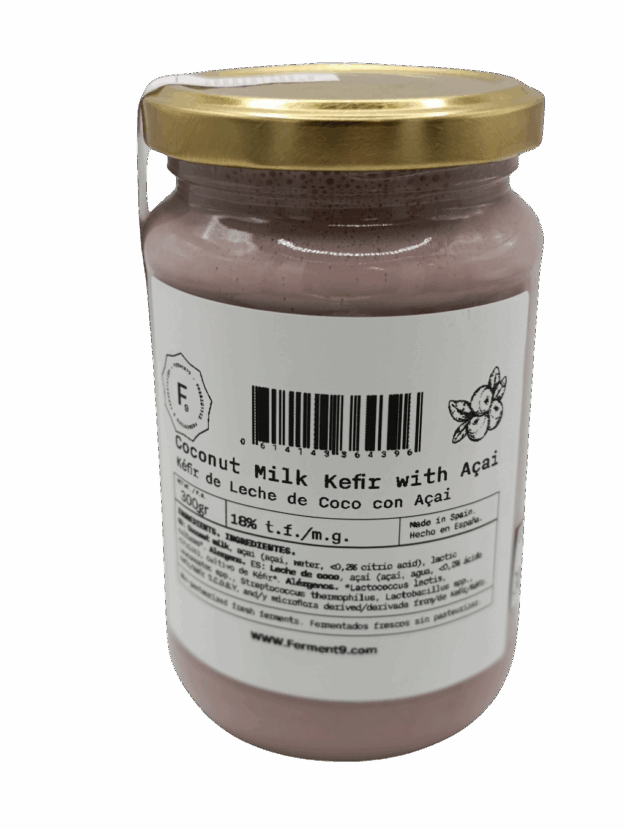 Kéfir de coco con açaí 18 %